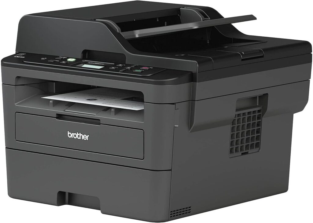 Brother DCP-L2550DWA All-in-One Wireless Monochrome Laser Printer - Print Scan Copy - 36 ppm, 2400 x 600 dpi, 8.5 x 14, 250-Sheet, 50-Sheet ADF, Automatic Duplex Printing, Broage Printer Cable