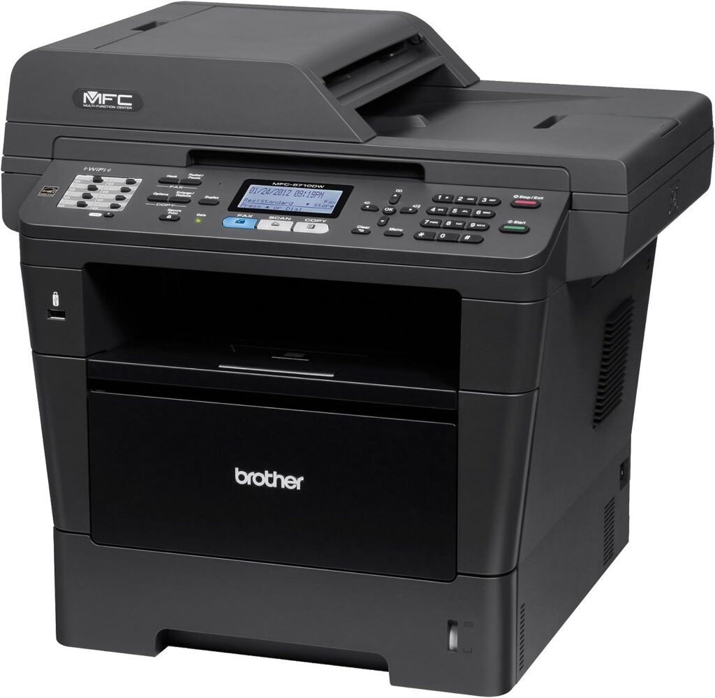 Brother Printer MFC8710DW Wireless Monochrome Printer with Scanner, Copier and Fax, Amazon Dash Replenishment Ready