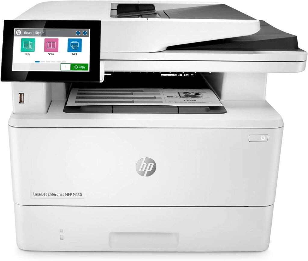 HP LaserJet Enterprise M430f Multifunction Monochrome Duplex Printer (3PZ55A) (Renewed)