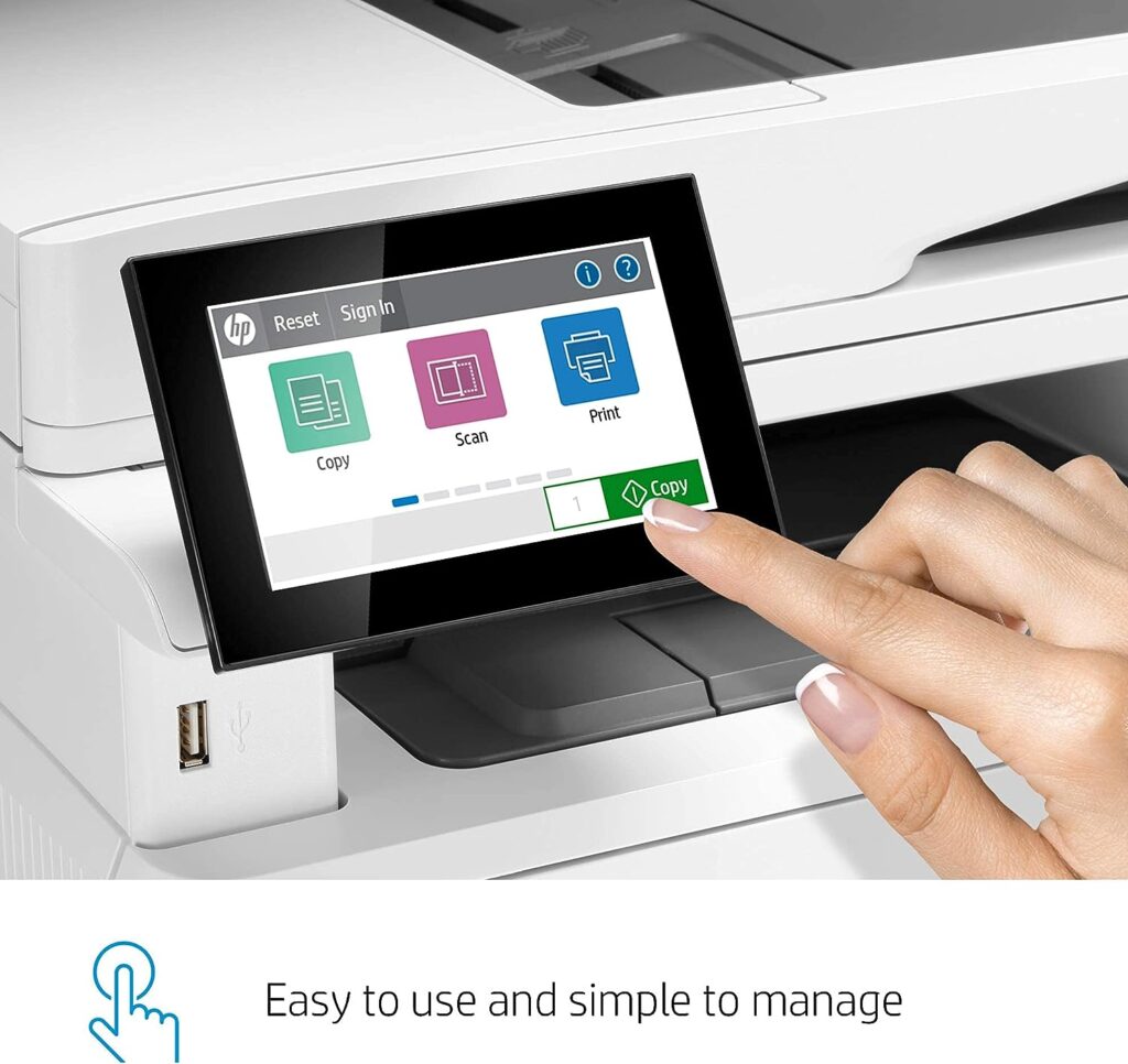 HP LaserJet Enterprise M430f Multifunction Monochrome Duplex Printer (3PZ55A) (Renewed)