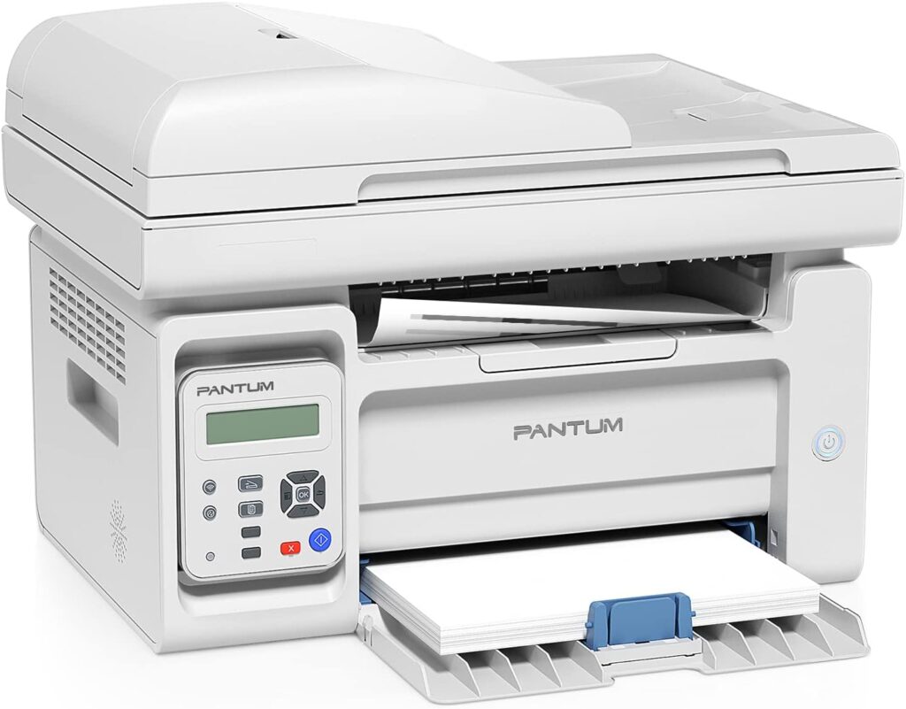 Pantum M6552NW Monochrome Laser Multifunction Printer with Wireless Networking Mobile Printing Large Paper Capacity